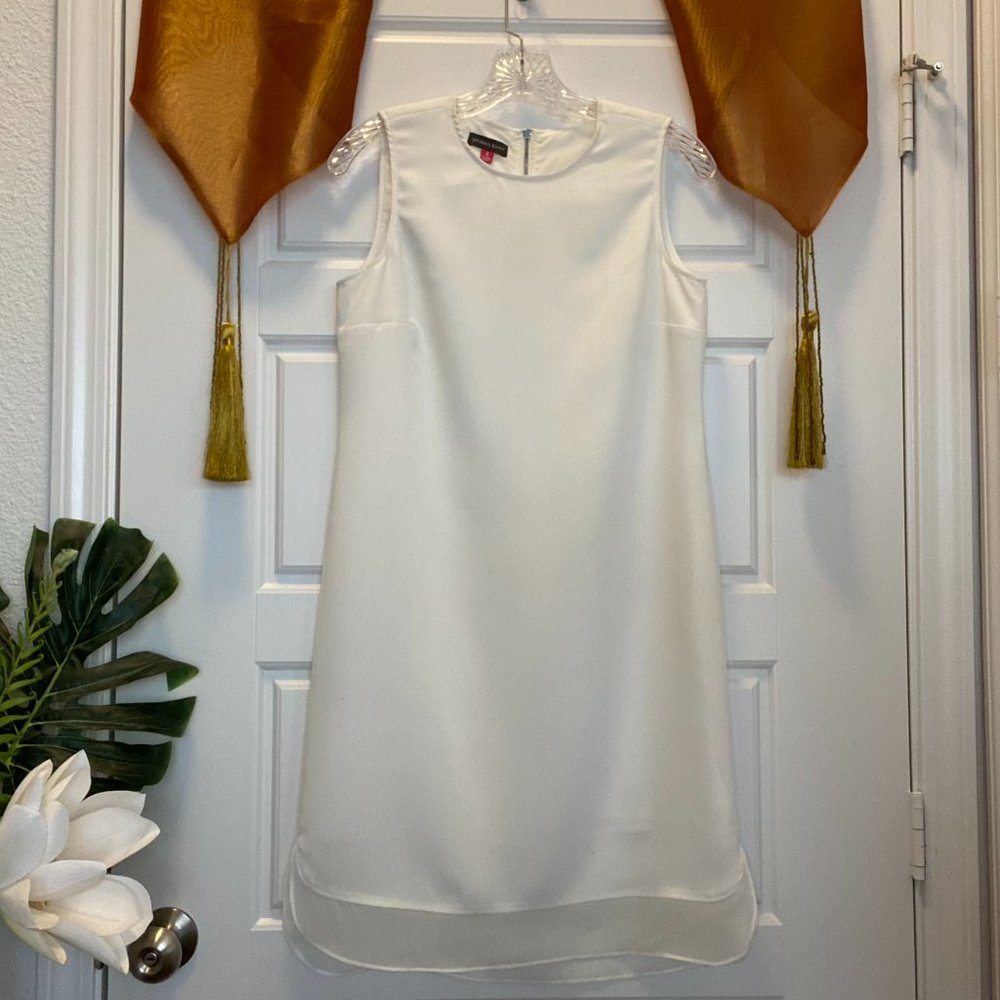 Vince Camuto White Sleeveless Dress, size 4.